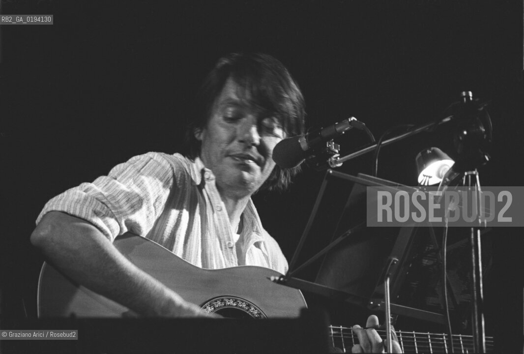 IL CANTANTE FABRIZIO DE ANDRE - VENEZIA - 1979 - ©Graziano Arici/Rosebud2 / MUSICA POP, ROCK / CONCERTO