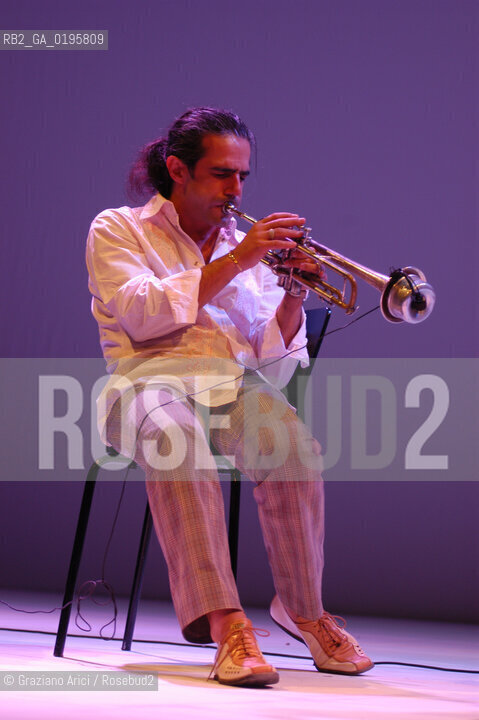 16/09/2003 - VENICE 47 FESTIVAL INTERNAZIONALE DI MUSICA CONTEMPORANEA - IL TROMBETTISTA PAOLO FRESU -  ©Graziano Arici/Rosebud2 MUSICA JAZZ