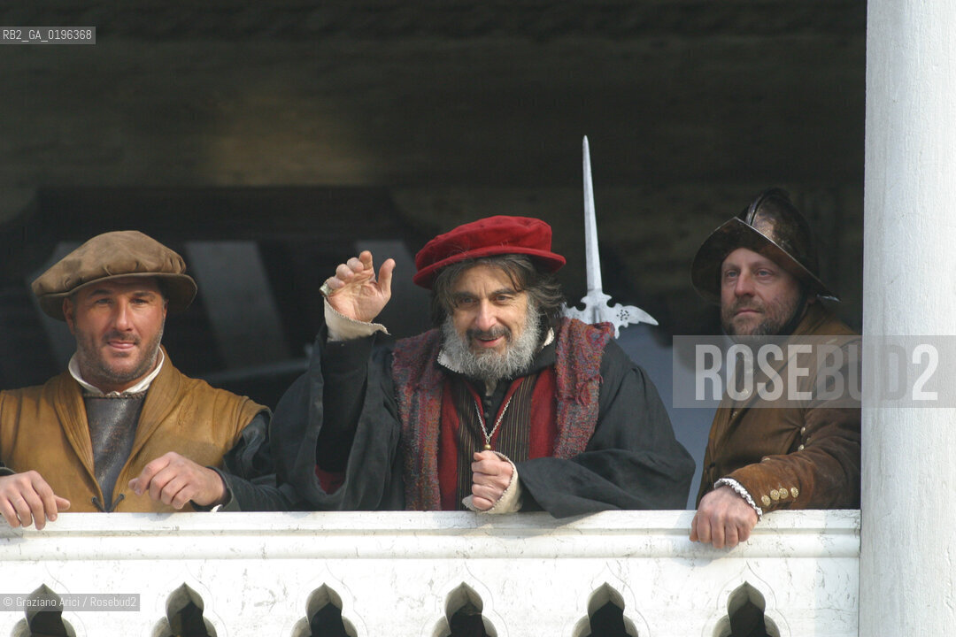 06/01/2004  ITALY, VENICE : THE SHOOTING OF THE MOVIE THE MERCHANT OF VENICE DIRECTED BY MICHAEL RADFORD _ THE ACTOR AL PACINO © 2004 Graziano Arici/Rosebud2 FILM MERCANTE DI VENEZIA SHAKESPEARE