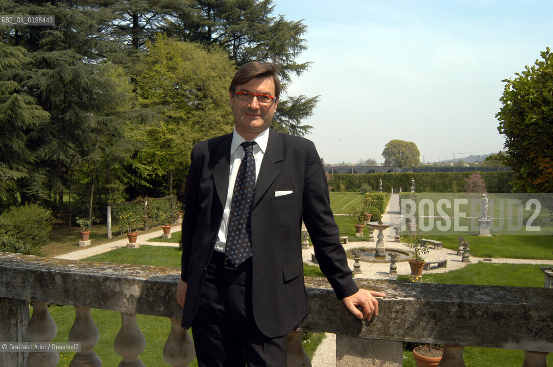 CROCETTA DEL MONTELLO (TREVISO) IL PRESIDENTE DELLA FABBRICA DI SCARPE GEOX MARIO MORETTI POLEGATO A CASA IN VILLA SANDI PRESIDENT OF SHOES FACTORY GEOX HOME ©Graziano Arici/Rosebud2 SCARPA INDUSTRIALE ECONOMIA