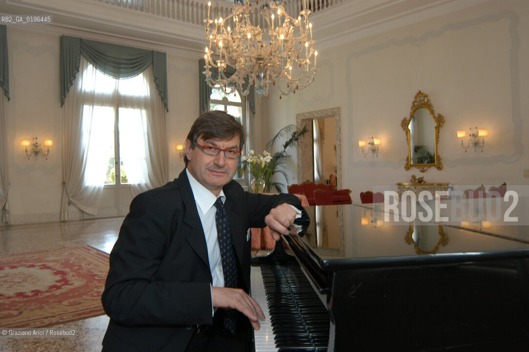 CROCETTA DEL MONTELLO (TREVISO) IL PRESIDENTE DELLA FABBRICA DI SCARPE GEOX MARIO MORETTI POLEGATO A CASA IN VILLA SANDI PRESIDENT OF SHOES FACTORY GEOX HOME ©Graziano Arici/Rosebud2 SCARPA INDUSTRIALE ECONOMIA