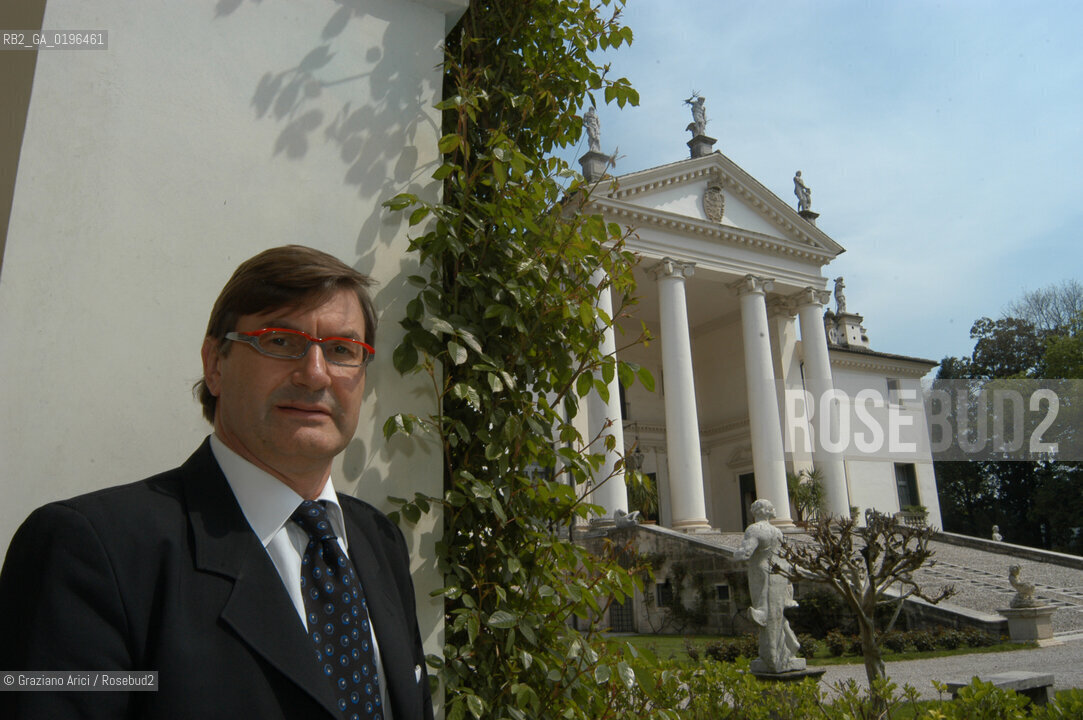 CROCETTA DEL MONTELLO (TREVISO) IL PRESIDENTE DELLA FABBRICA DI SCARPE GEOX MARIO MORETTI POLEGATO A CASA IN VILLA SANDI PRESIDENT OF SHOES FACTORY GEOX HOME ©Graziano Arici/Rosebud2 SCARPA INDUSTRIALE ECONOMIA
