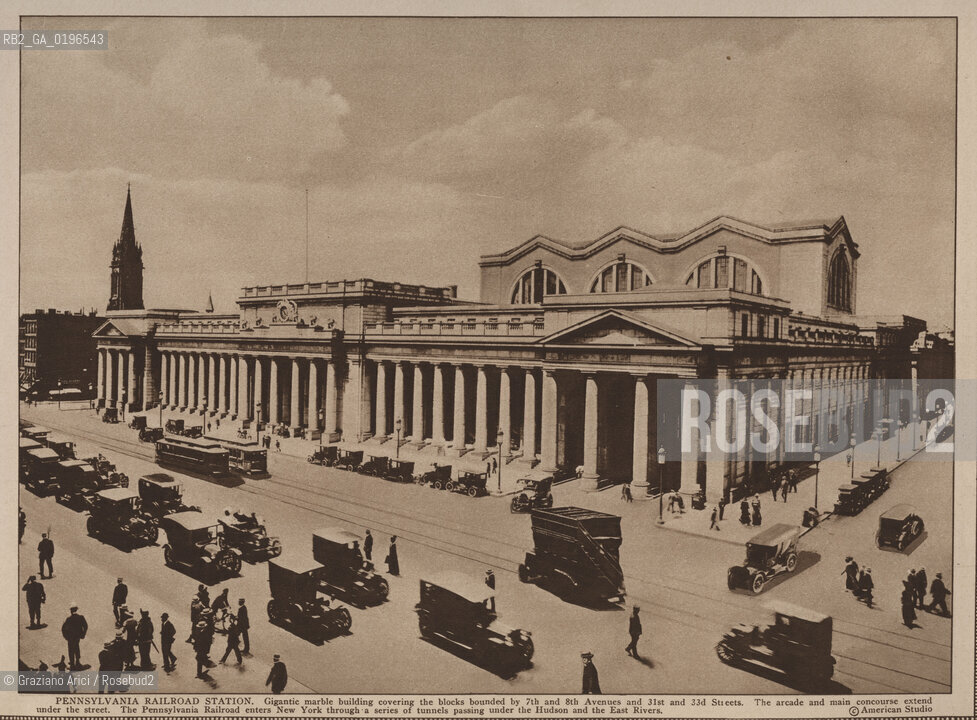 NEW YORK - USA - 1905 (?) PENNSYLVANIIA RAILROAD STATION ©Graziano Arici/Rosebud2 STAZIONE