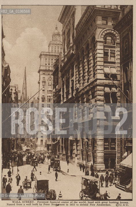 NEW YORK - USA - 1905 (?) WALL STREET FOREMONST FINANCIAL CENTER ©Graziano Arici/Rosebud2 BORSA