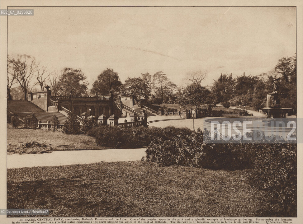 NEW YORK - USA - 1905 (?) TERRACES CENTRAL PARK ©Graziano Arici/Rosebud2 PARCO