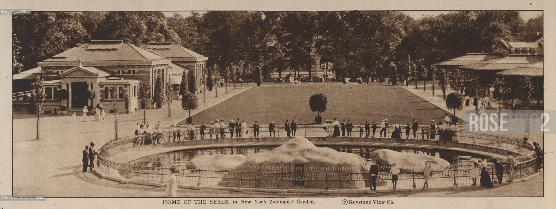 NEW YORK - USA - 1905 (?) HOME OF THE SEALS IN THE NEW YORK ZOOLOGICAL GARDEN ©Graziano Arici/Rosebud2 ZOO