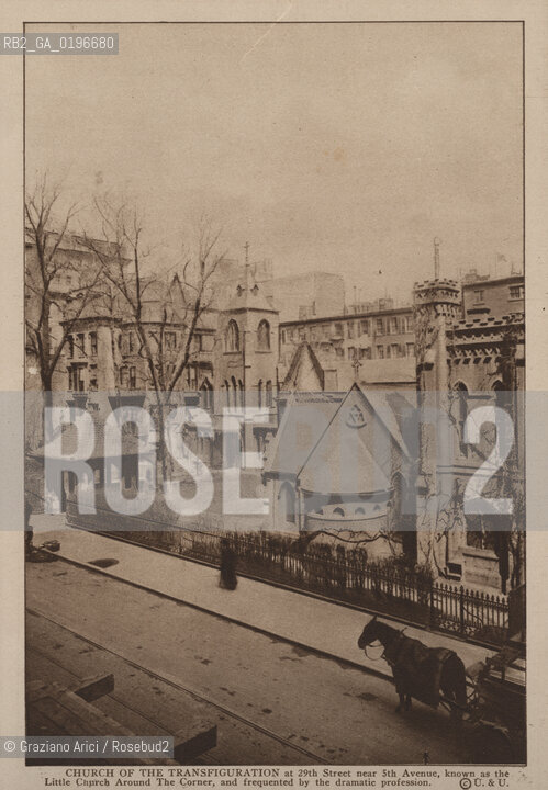 NEW YORK - USA - 1905 (?) CHURCH OF THE TRASFIGURATION  KNOWN AS THE LITTLE CHURCH AROUND THE CORNER ©Graziano Arici/Rosebud2 CHIESA.GEO