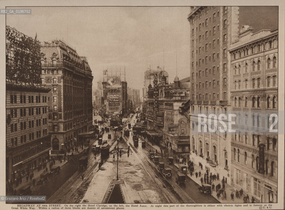 NEW YORK - USA - 1905 (?) BROADWAY AT 44TH STREET ©Graziano Arici/Rosebud2