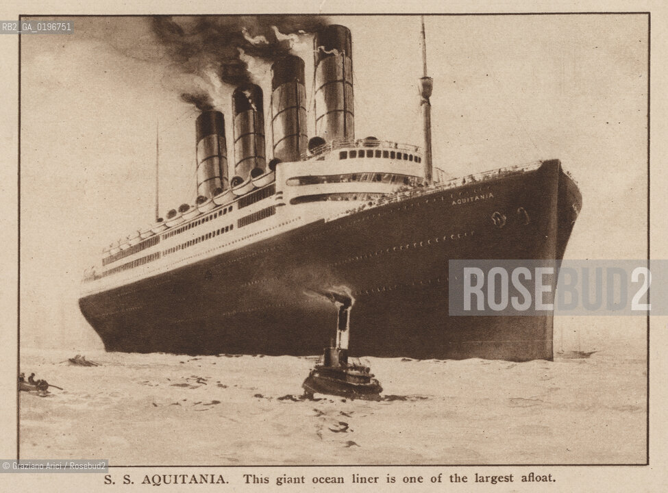 NEW YORK - USA - 1905 (?) SHIP S. AQUITANIA ©Graziano Arici/Rosebud2