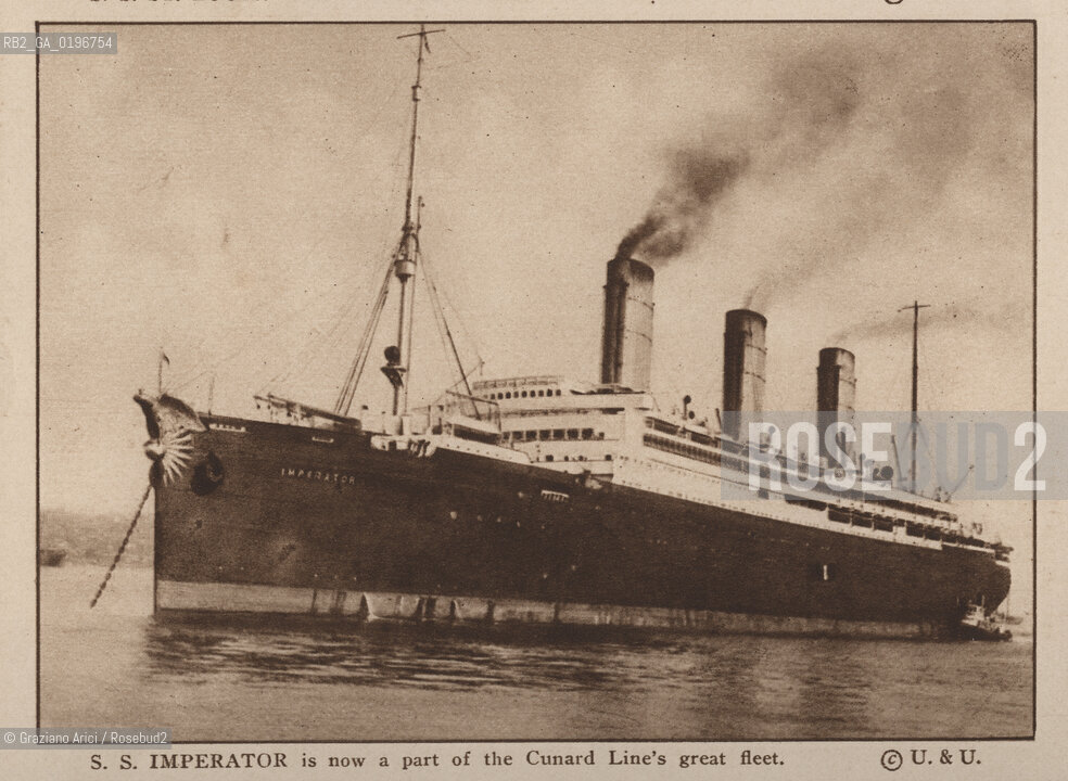 NEW YORK - USA - 1905 (?) SHIP S.S. IMPERATOR ©Graziano Arici/Rosebud2 NAVE