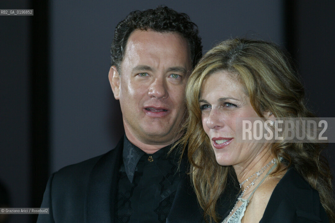 01_09_04 VENICE - 61¡ FILM FESTIVAL -.THE ACTOR TOM HANKS WITH HIS WIFE RITA WILSON.©Graziano Arici/Rosebud2 CINEMA