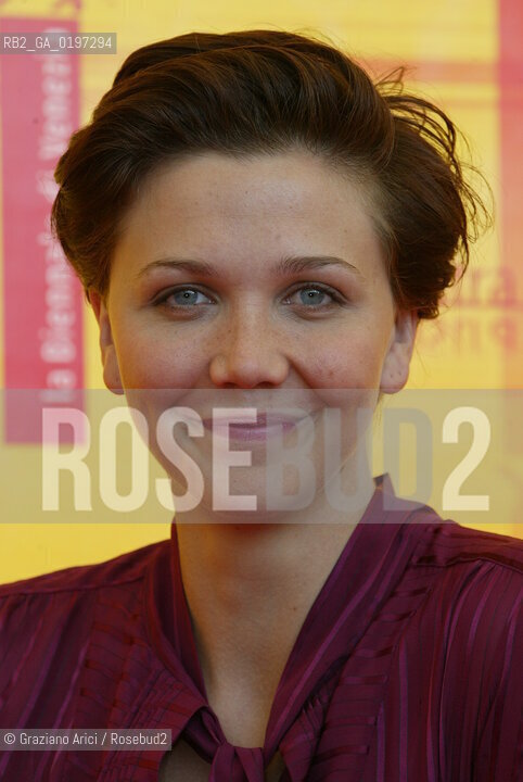 09_09_04 VENICE 61st FILM FESTIVAL - FILM CRIMINAL. THE ACTRESS MAGGIE GYLLENHAAL.©Graziano Arici/Rosebud2 CINEMA