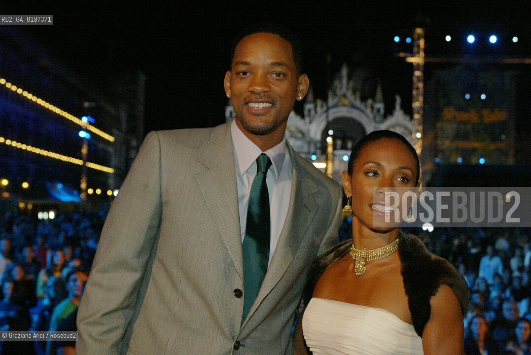 10_09_04 VENICE 61st FILM FESTIVAL - FILM SHARK TALE - SCREENING. THE ACTOR WILL SMITH WITH HIS WIFE JADA PINKETT.©Graziano Arici/Rosebud2 CINEMA