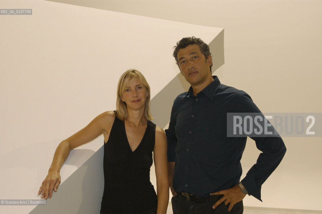 VENEZIA 30/08/04  - BIENNALE ARCHITETTURA :GLI ARCHITETTI HANY RASHID E LA MOGLIE LISE ANNE COUTURE ( ASYMPTOTE) ©Graziano Arici/Rosebud2 ARCHITETTO
