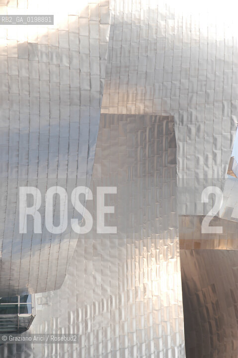 ( SPAGNA - SPAIN) BASQUE LAND VIZCAIA PAESI BASCHI : BILBAO : THE GUGGENHEIM MUSEUM DI FRANK GEHRY-  © 2004 Graziano Arici/Rosebud2 / GEO MUSEO ARCHITETTURA CONTEMPORANEA METALLO