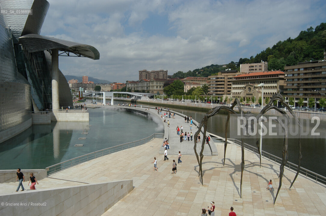 ( SPAGNA - SPAIN) BASQUE LAND VIZCAIA PAESI BASCHI : BILBAO : THE GUGGENHEIM MUSEUM DI FRANK GEHRY-  © 2004 Graziano Arici/Rosebud2 / GEO MUSEO ARCHITETTURA CONTEMPORANEA METALLO