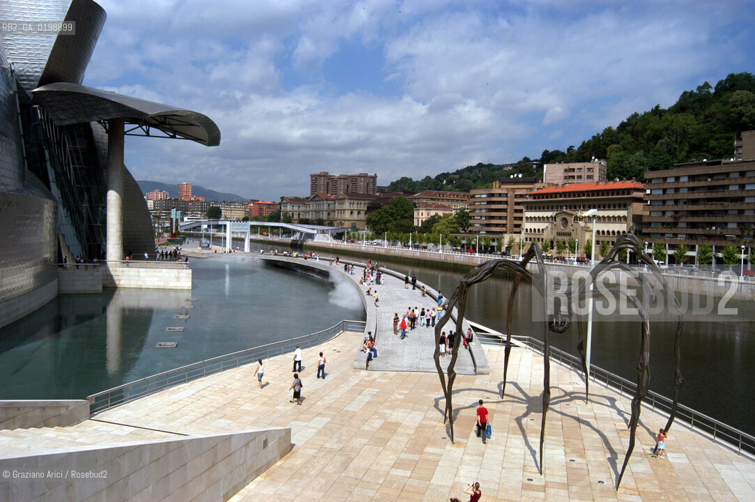 ( SPAGNA - SPAIN) BASQUE LAND VIZCAIA PAESI BASCHI : BILBAO : THE GUGGENHEIM MUSEUM DI FRANK GEHRY-  © 2004 Graziano Arici/Rosebud2 / GEO MUSEO ARCHITETTURA CONTEMPORANEA METALLO