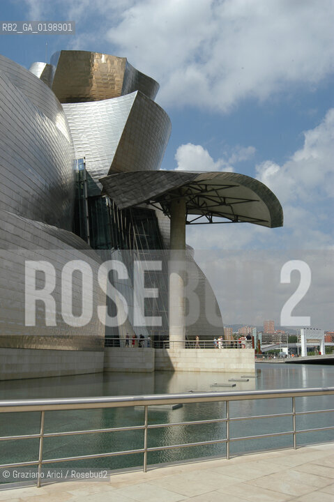 ( SPAGNA - SPAIN) BASQUE LAND VIZCAIA PAESI BASCHI : BILBAO : THE GUGGENHEIM MUSEUM DI FRANK GEHRY-  © 2004 Graziano Arici/Rosebud2 / GEO MUSEO ARCHITETTURA CONTEMPORANEA METALLO