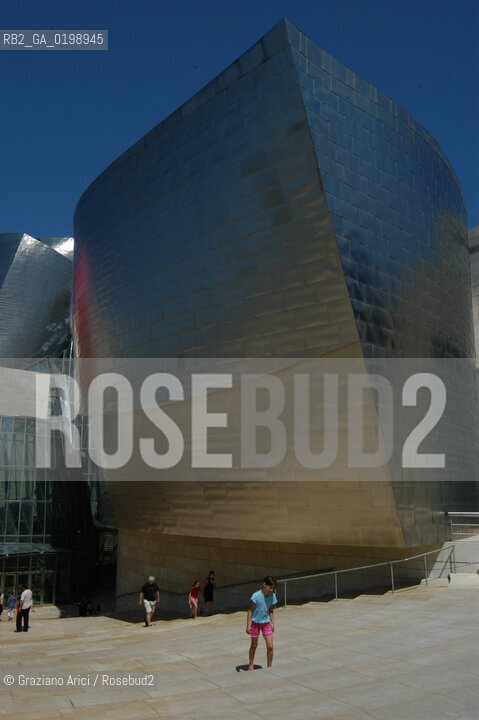 ( SPAGNA - SPAIN) BASQUE LAND VIZCAIA PAESI BASCHI : BILBAO : THE GUGGENHEIM MUSEUM DI FRANK GEHRY-  © 2004 Graziano Arici/Rosebud2 / GEO MUSEO ARCHITETTURA CONTEMPORANEA METALLO