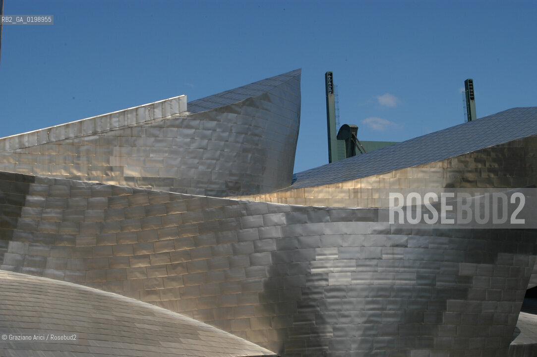 ( SPAGNA - SPAIN) BASQUE LAND VIZCAIA PAESI BASCHI : BILBAO : THE GUGGENHEIM MUSEUM DI FRANK GEHRY-  © 2004 Graziano Arici/Rosebud2 / GEO MUSEO ARCHITETTURA CONTEMPORANEA METALLO
