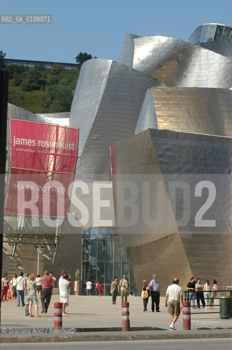 ( SPAGNA - SPAIN) BASQUE LAND VIZCAIA PAESI BASCHI : BILBAO : THE GUGGENHEIM MUSEUM DI FRANK GEHRY-  © 2004 Graziano Arici/Rosebud2 / GEO MUSEO ARCHITETTURA CONTEMPORANEA METALLO