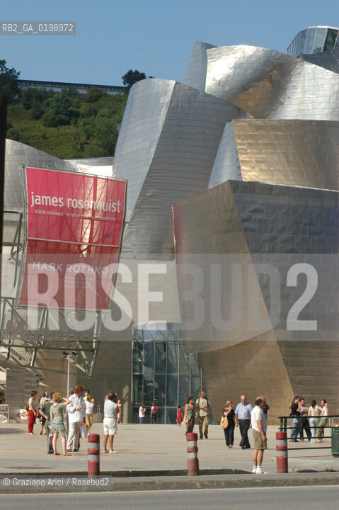 ( SPAGNA - SPAIN) BASQUE LAND VIZCAIA PAESI BASCHI : BILBAO : THE GUGGENHEIM MUSEUM DI FRANK GEHRY-  © 2004 Graziano Arici/Rosebud2 / GEO MUSEO ARCHITETTURA CONTEMPORANEA METALLO