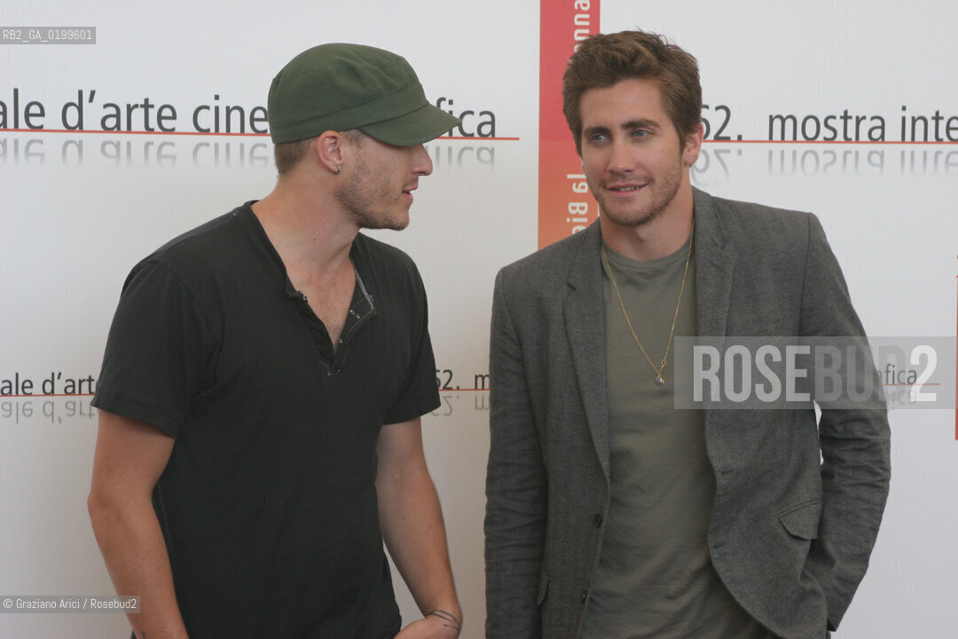 01_09_05 - 62 VENICE FILM FESTIVAL - FILM BROKEBACK MOUNTAIN - LEFT TO RIGHT: THE ACTORS HEATH LEDGER AND JAKE GYLLENHAAL.©Graziano Arici/Rosebud2