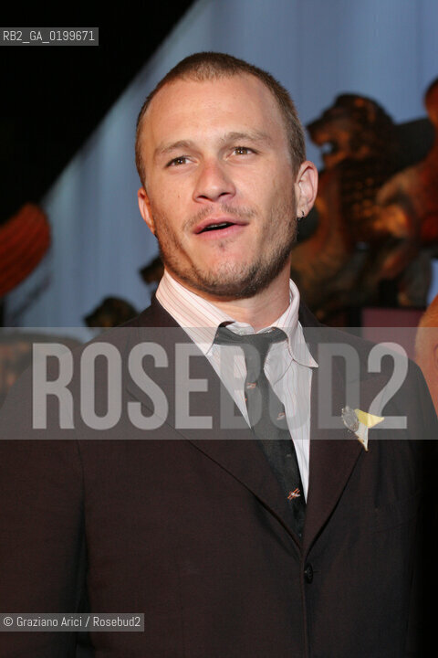 02_09_05 - 62 VENICE FILM FESTIVAL - FILM BROKEBACK MOUNTAIN - PREMIERE/REDCARPET - THE ACTOR HEATH LEDGER.©Graziano Arici/Rosebud2