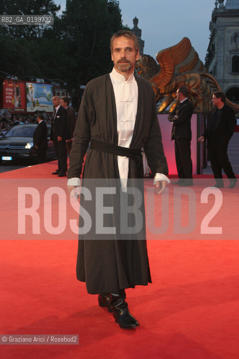 03_09_05 - 62 VENICE FILM FESTIVAL - FILM CASANOVA - PREMIER/REDCARPET - THE ACTOR JEREMY IRONS.©Graziano Arici/Rosebud2