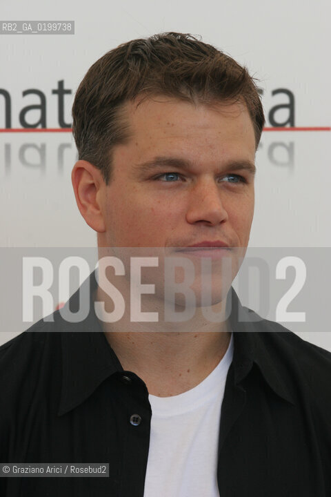 04_09_05 - 62 VENICE FILM FESTIVAL - FILM THE BROTHERS GRIMM - THE ACTOR MATT DAMON.©Graziano Arici/Rosebud2