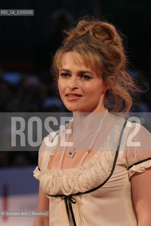 07_09_05 - 62 VENICE FILM FESTIVAL - FILM TIM BURTONS CORPSE BRIDE - PREMIERE/REDCARPET - THE ACTRESS HELENA BONHAM CARTER.©Graziano Arici/Rosebud2