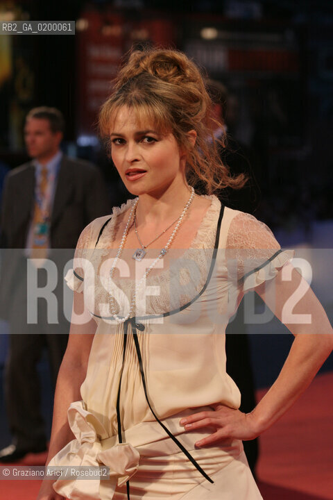 07_09_05 - 62 VENICE FILM FESTIVAL - FILM TIM BURTONS CORPSE BRIDE - PREMIERE/REDCARPET - THE ACTRESS HELENA BONHAM CARTER.©Graziano Arici/Rosebud2
