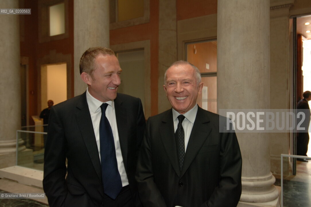 VENICE 29 APRILE 2006 -  MOSTRA A PALAZZO GRASSI  WHERE ARE WE GOING? -  MR PINAUL WITH HIS SON HENRY-  ©Graziano Arici/Rosebud2 ARTE
