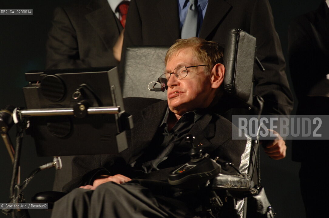 PADUA 9/05/06 - THE PHYSICIST STEPHEN HAWKING ©Graziano Arici/Rosebud2 SCIENZA FISICA HANDICAP