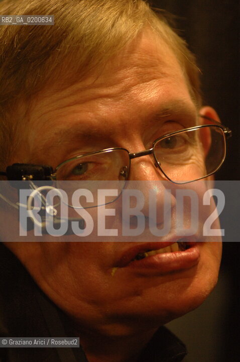 PADUA 9/05/06 - THE PHYSICIST STEPHEN HAWKING ©Graziano Arici/Rosebud2 SCIENZA FISICA HANDICAP