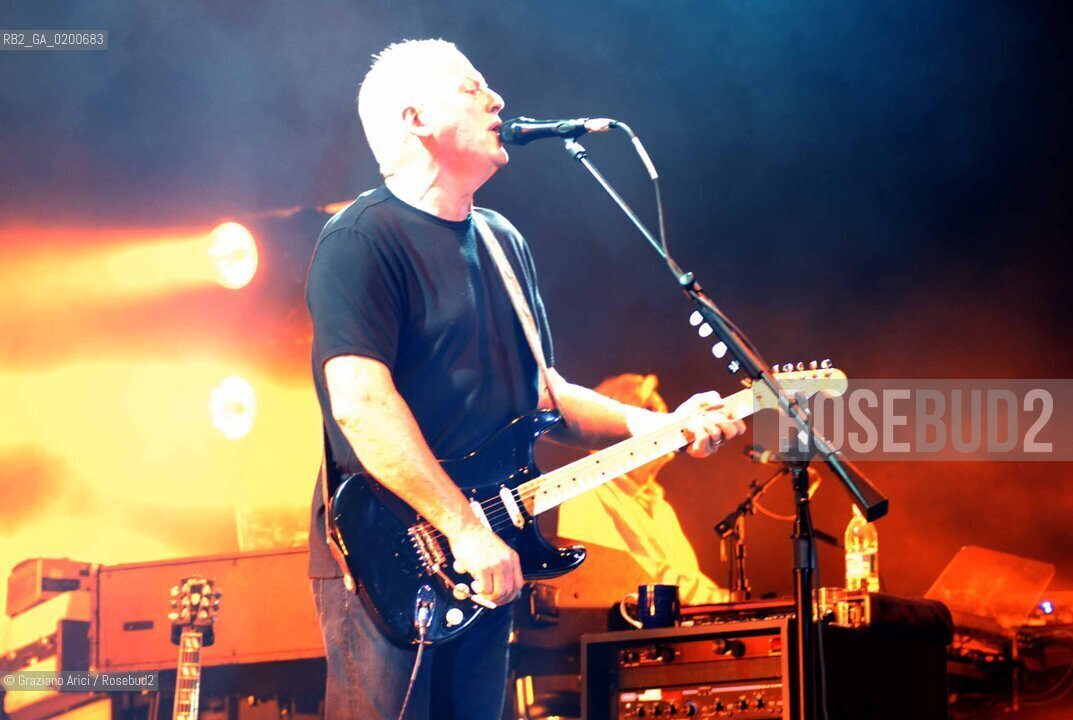 VENICE 22 AGOSTO 2006 - CONCERT OF THE ROCK SINGER DAVID GILMOUR IN ST.MARKS PLACE ©Graziano Arici/Rosebud2 POP CONCERTO PINK FLOYD