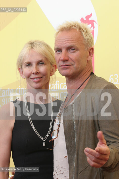 03_9_06 - 63 VENICE FILM FESTIVAL - FILM A GUIDE TO RECOGNISING YOUR SAINTS - THE PRODUCERS TRUDIE STYLER AND STING @ Graziano Arici/Rosebud2