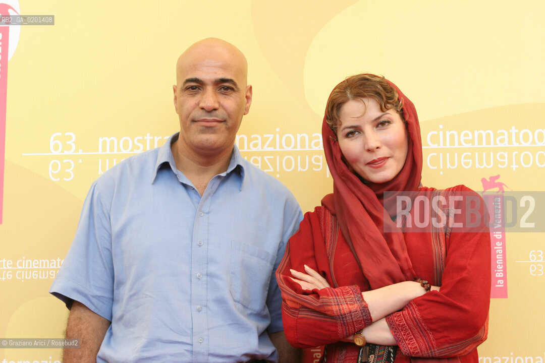 07_9_06 - 63 VENICE FILM FESTIVAL - FILMBAAZ HAM SIB DAARI? - THE ACTOR ZABIH AFSHAR AND THE ACTRESS LEILA MOUSAVI @ Graziano Arici/Rosebud2