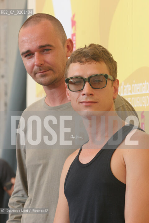 08_9_06 - 63 VENICE FILM FESTIVAL - FILM SVOBODNOE PLAVANIE - LEFT TO RIGHT: THE DIRECTOR BORIS KHLEBNIKOV AND THE ACTOR ALEKSANDR YATSENKO ©Graziano Arici/Rosebud2