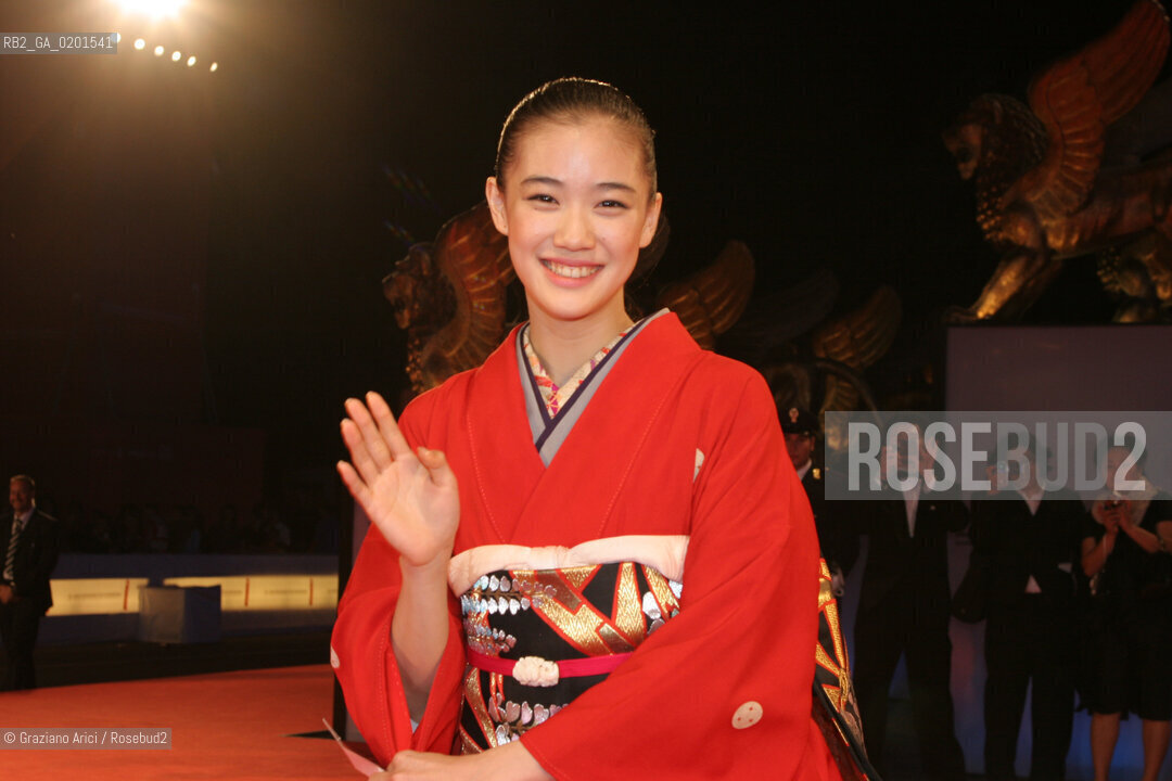 08_9_06 - 63 VENICE FILM FESTIVAL - FILM MUSHISHI - THE ACTRESS AOI YU.©Graziano Arici/Rosebud2