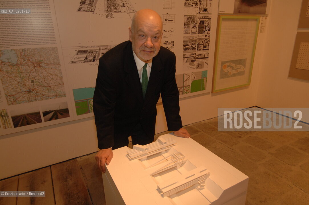 VENEZIA OTTOBRE 2006 LARCHITETTO FRANCO PURINI ALLA BIENNALE ARCHITETTURA - ©Graziano Arici/Rosebud2