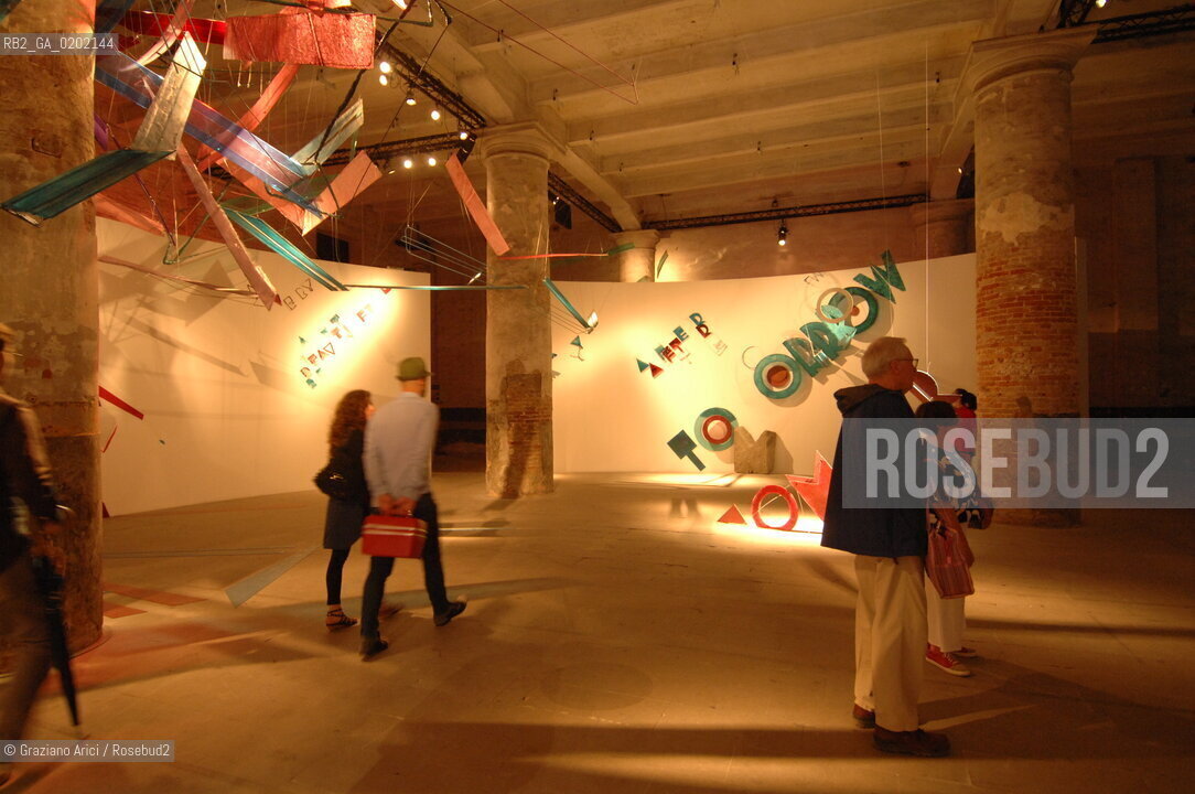 VENICE 04//6/07 - THE 52sd VENICE ART EXPOSITION : THINK WITH THE SENSES, FEEL WITH THE MIND - CORDERIE DELLARSENALE - LUCA BUVOLIS INSTALLATION    @ Graziano Arici/Rosebud2 ARTE ARTISTI BIENNALE