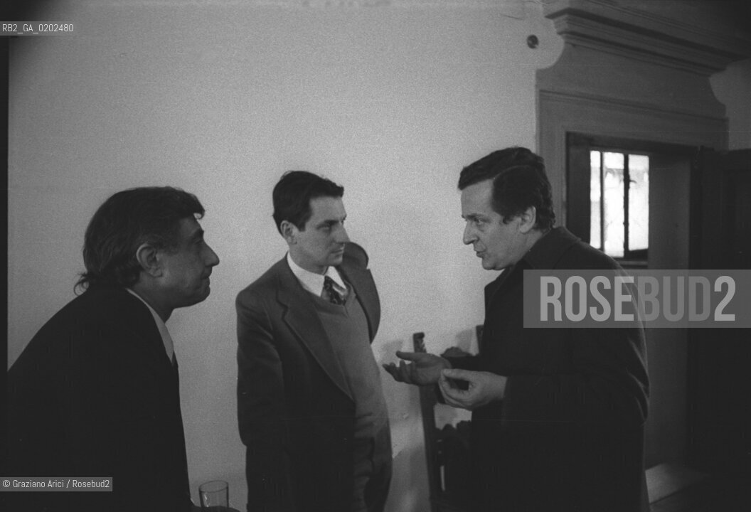 VENEZIA 1975 INAUGURAZIONE CRITICA DELLE ISTITUZIONI © ARCHIVIO Graziano Arici/Rosebud2  INCONTRO INAUGURAZIONE PSICHIATRA FRANCO BASAGLIA