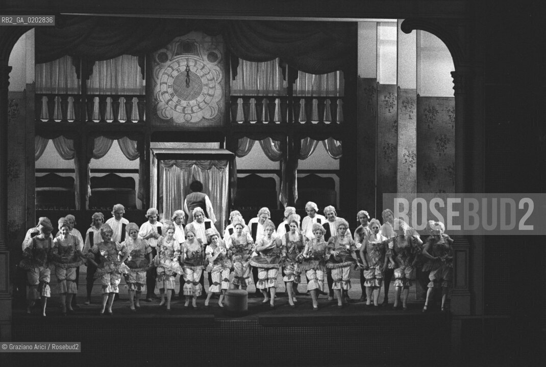 VENEZIA 1976 OPERA LIRICA LA CARRIERA DI UN LIBERTINO © ARCHIVIO Graziano Arici/Rosebud2   OPERA LIRICA MUSICA TEATRO LA CARRIERA LIRICA DI UN LIBERTINO COMPOSITORE IGOR STRAVINSKIJ