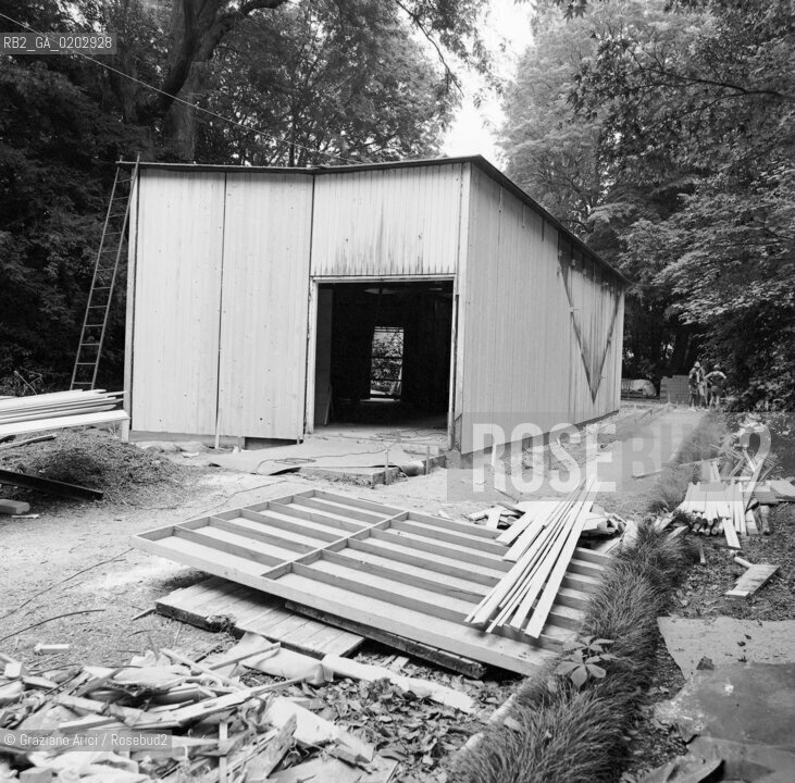 VENEZIA 1976 ALLESTIMENTIO PADIGLIONE ITALIA BIENNALE ARCHITETTURA © ARCHIVIO Graziano Arici/Rosebud2  BIENNALE ARCHITETTURA PADIGLIONE ITALIA GIARDINI DI CASTELLO ALLESTIMENTO