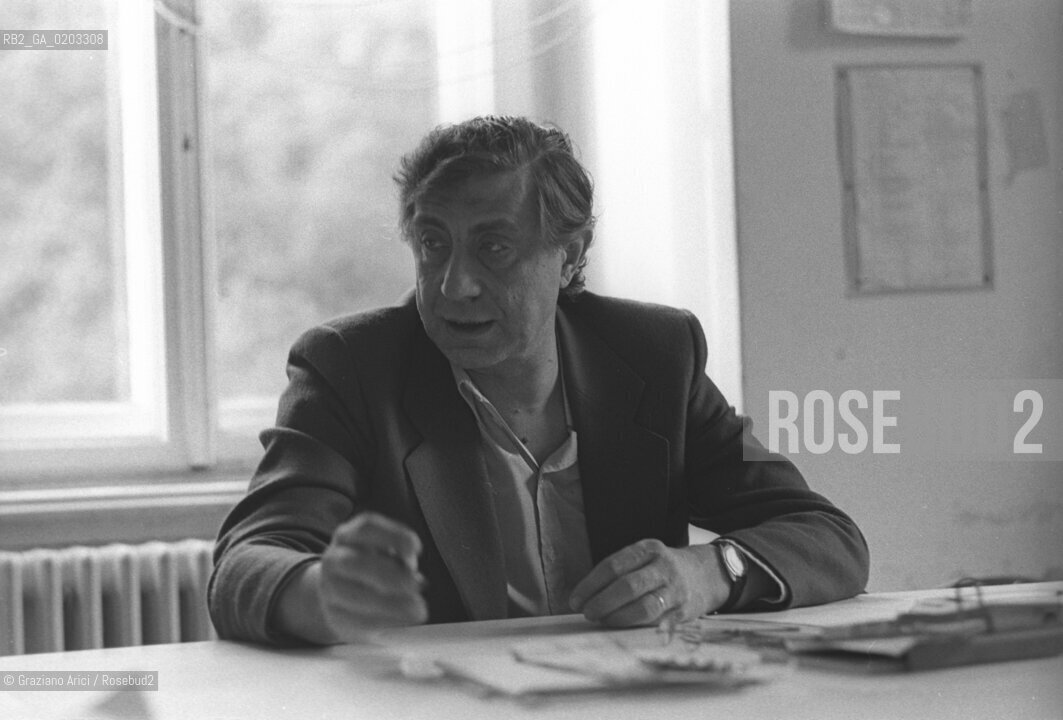 VENEZIA 1977 FRANCO BASAGLIA © ARCHIVIO Graziano Arici/Rosebud2  PSICHIATRA FRANCO BASAGLIA MANICOMI OSPEDALE PSICHIATRICO TRIESTE
