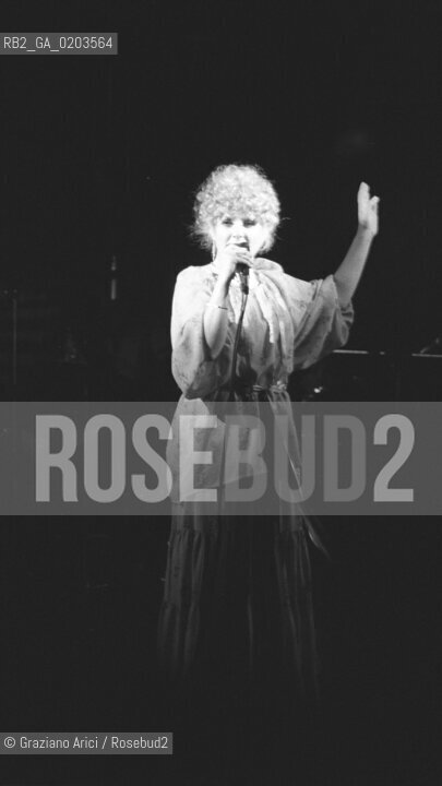 VENEZIA 1979 ORIETTA BERTI © ARCHIVIO Graziano Arici/Rosebud2  MUSICA CONCERTO CANTANTE ORIETTA BERTI