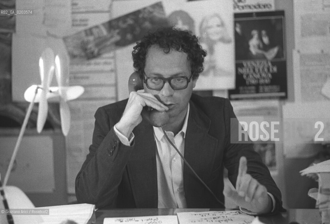VENEZIA 1979 CAPOUFFICIO STAMPA ASSESSORATO ALLA CULTURA FRANCO MIRACCO  © ARCHIVIO Graziano Arici/Rosebud2  MOSTRA VENEZIA 79 LA FOTOGRAFIA