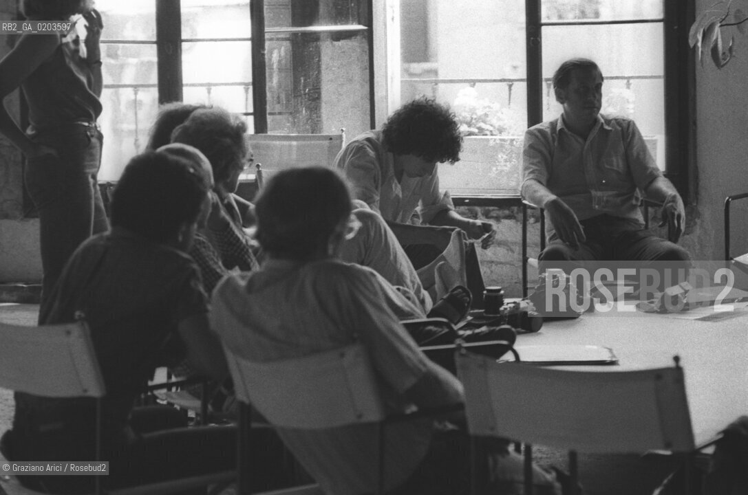 VENEZIA 1979 WORKS SHOPS CON IL FOTOGRAFO LEE FRIEDLANDER  © ARCHIVIO Graziano Arici/Rosebud2  MOSTRA VENEZIA 79 LA FOTOGRAFIA PALAZZO FORTUNY