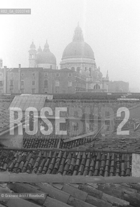 VENEZIA 1979 PUNTA DELLA DOGANA © ARCHIVIO Graziano Arici/Rosebud2  PUNTA DOGANA TETTI PANORAMICA DALLALTO